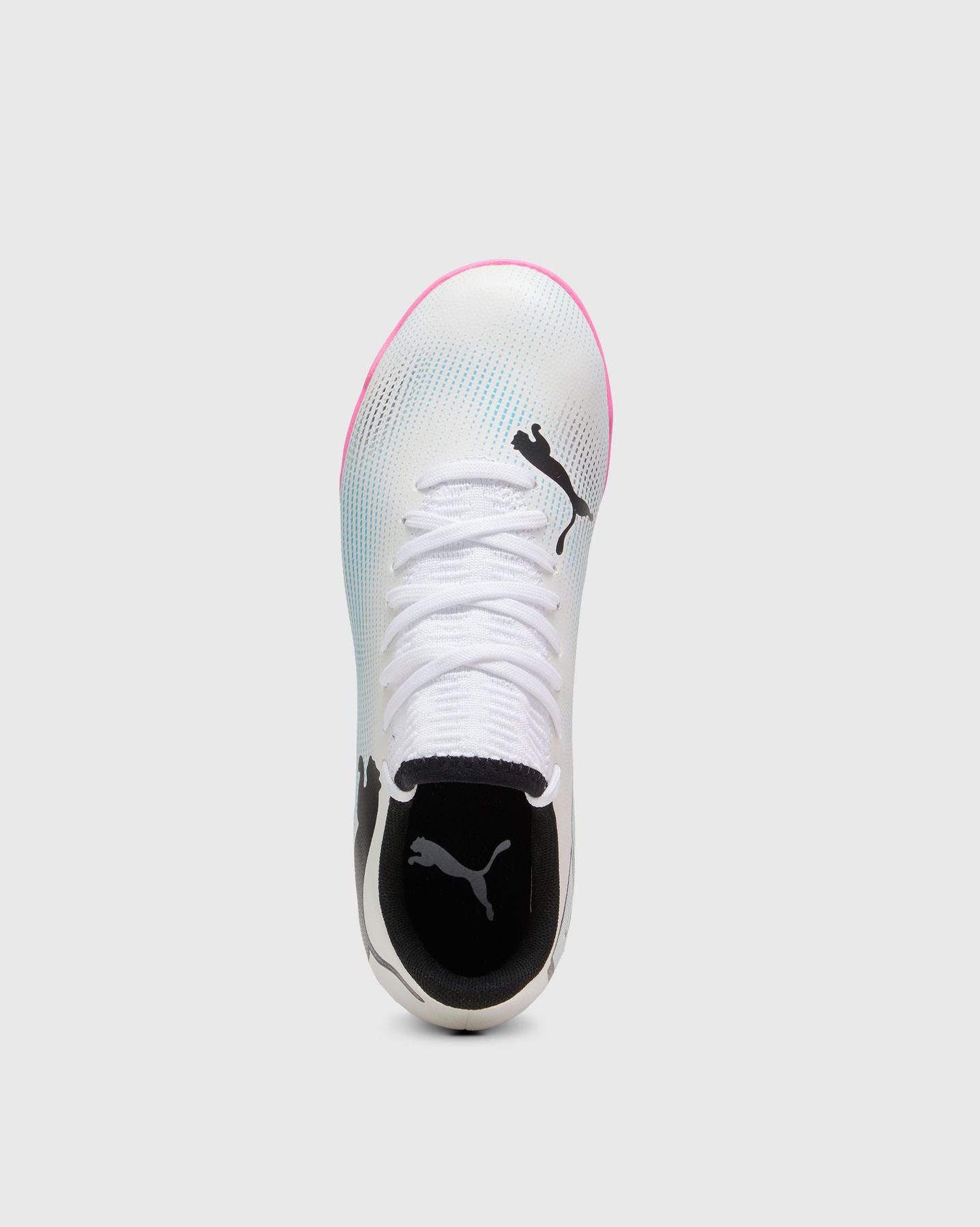 PUMA FUTURE 7 PLAY TT JR WHITE-BLACK-POISON PINK 107737-01