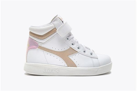 176726-D0585 DIA GAME P HIGH GIRL PS BIANCO/BEIGE DOLLARO