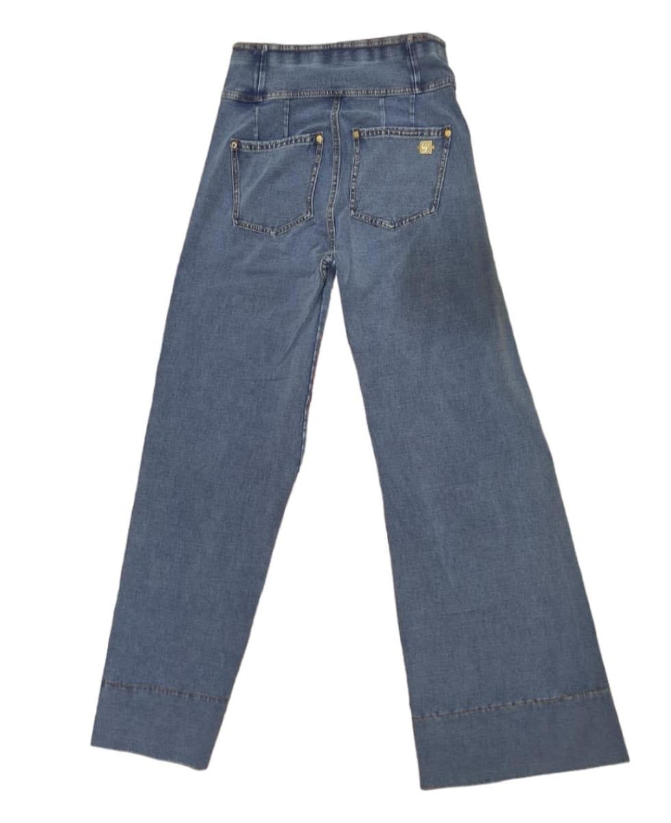 FREDDY PANTALONE LUNGO DENIM BLU MEDIO-TOB. SEAMS NOWY33HS401ORG-J108T