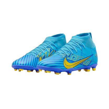 DO9789-400 Nike Jr. Mercurial Superfly 9 Club KM FG/MG BALTIC BLUE/WHITE