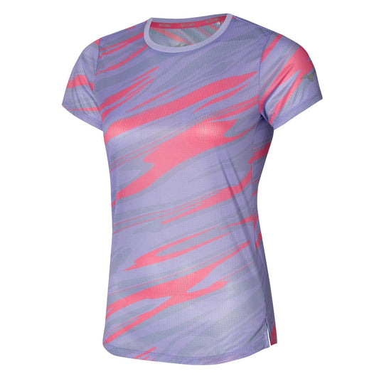 MIZUNO ACTIVE DRYAERO GRAPHIC TEE W PASTEL LILAC J2GAA21069