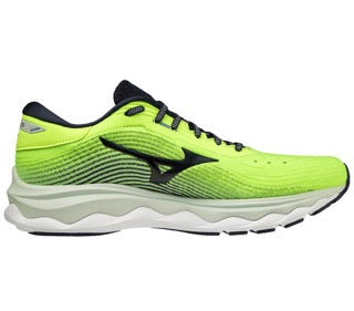 Mizuno WAVE SKY 5 scarpe running corsa ginnastica uomo massima ammortizzazione giallo fluo/nero J1GC210246