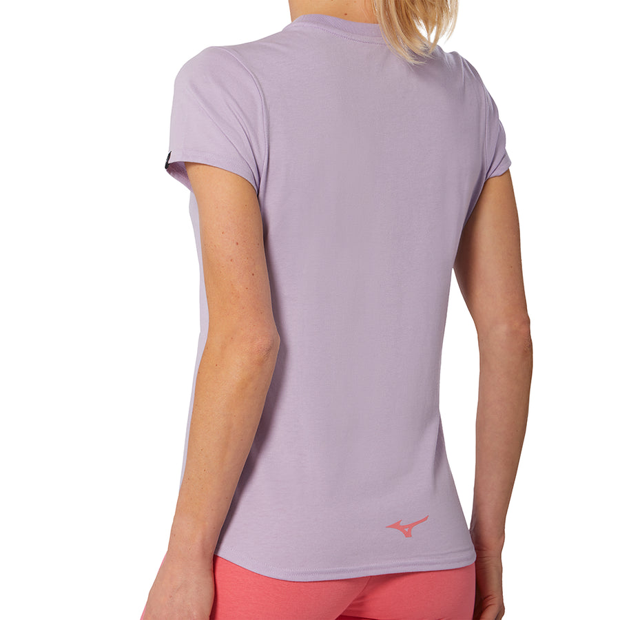 MIZUNO ATHLETIC RB TEE W PASTEL LILAC K2GAA20169