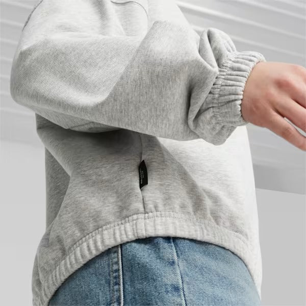 621455-04 DOWNTOWN Oversized Crew Light Gray Heather