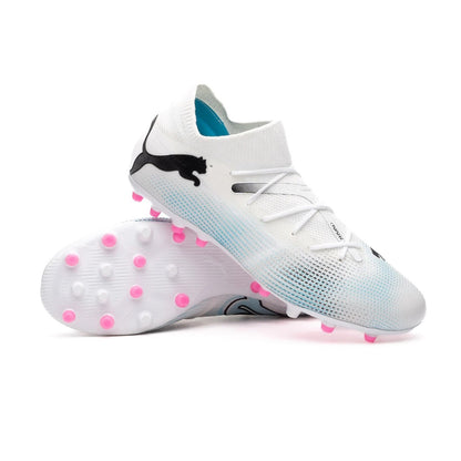 PUMA FUTURE 7 MATCH MG WHITE-BLACK-POISON PINK 107719-01