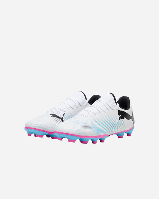 PUMA FUTURE 7 PLAY FG/AG WHITE-BLACK-POISON PINK 107723-01