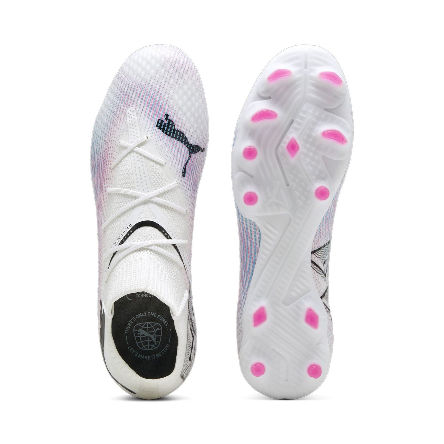 PUMA FUTURE 7 PRO FG/AG JR WHITE-BLACK-POISON PINK 107728-01