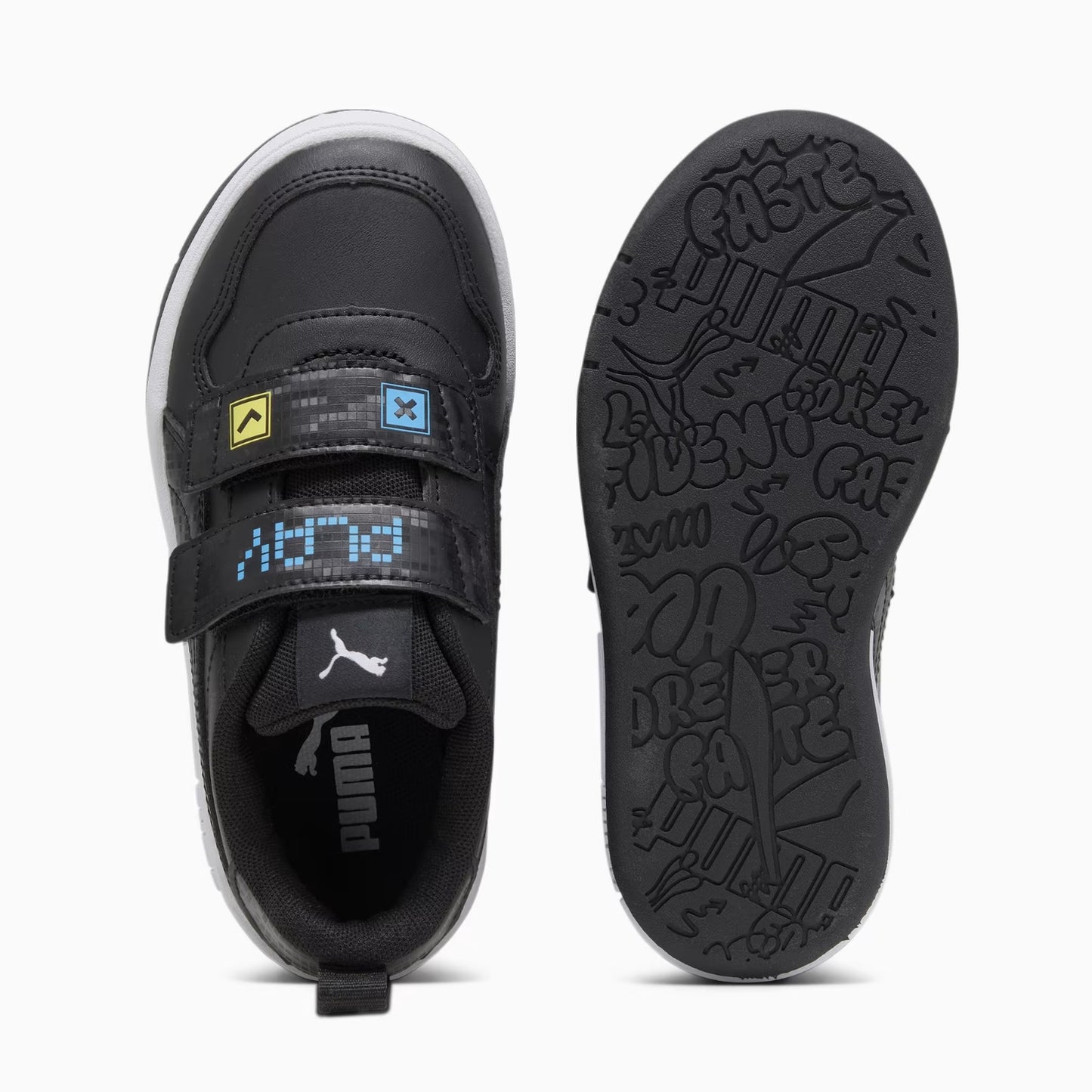 392561-02 Puma Multiflex SL Let's Play V PS Black- Black-Regal Blue