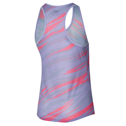 MIZUNO ACTIVE DRYAERO GRAPHIC TANK W PASTEL LILAC J2GAA21469