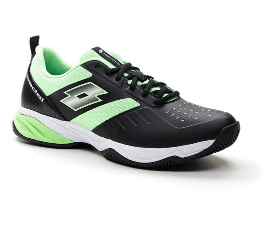 Lotto SUPERRAPIDA 400 IV scarpa tennis uomo nero/verde fluo 217300-1TA