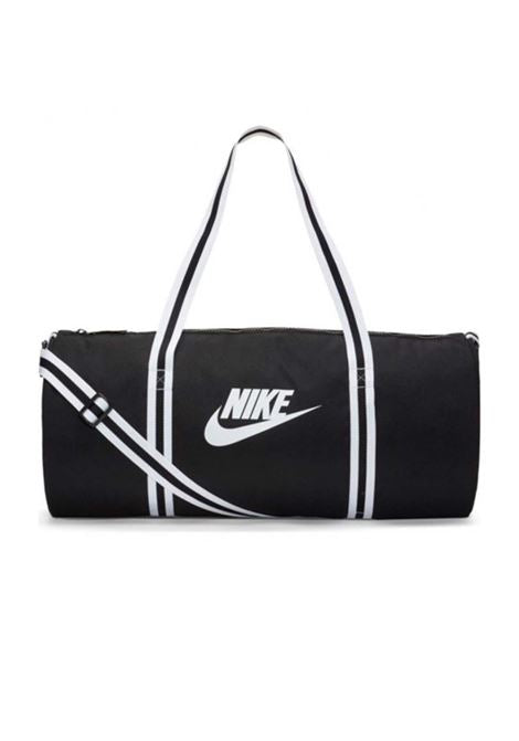 Nike HERITAGE DUFFLE (30 litri) black/black/white borsone palestra nero/bianco unisex BA6147-010