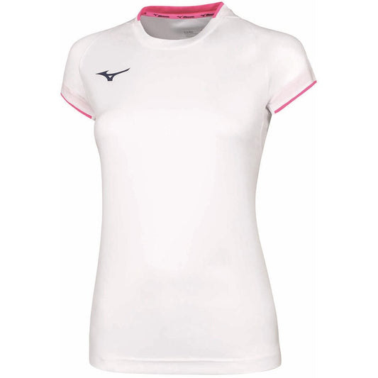 TEAM CORE S/SLEEVE TEE WOS White/Pink Fluo 32EA720277