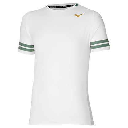 MIZUNO TENNIS SHADOW GRAPHIC TEE WHITE 62GAA00301