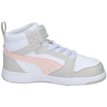 396542-04 Puma Rebound V6 Mid AC+ Inf White-Frosty Pink-Sedate Gray