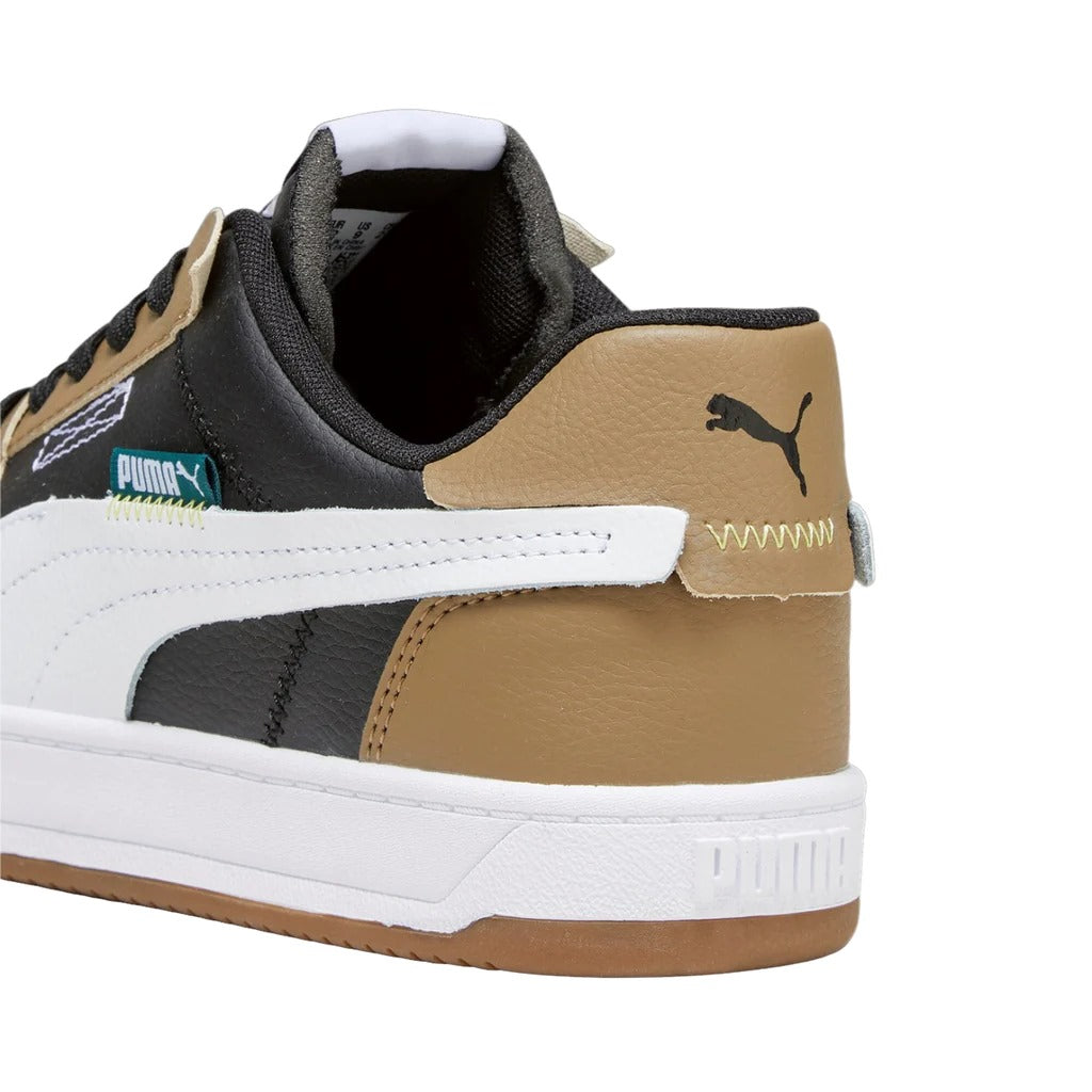 392332-05 Puma Caven 2.0 VTG Black- White-Chocolate Chip-Malachite-Yellow Sizzle