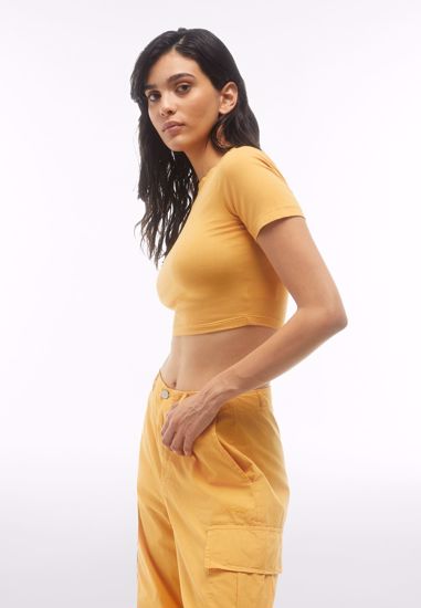 FREDDY T-SHIRT MANICA CORTA GOLDEN APRICOT DIRECT DYED ALISONS401-Y38X