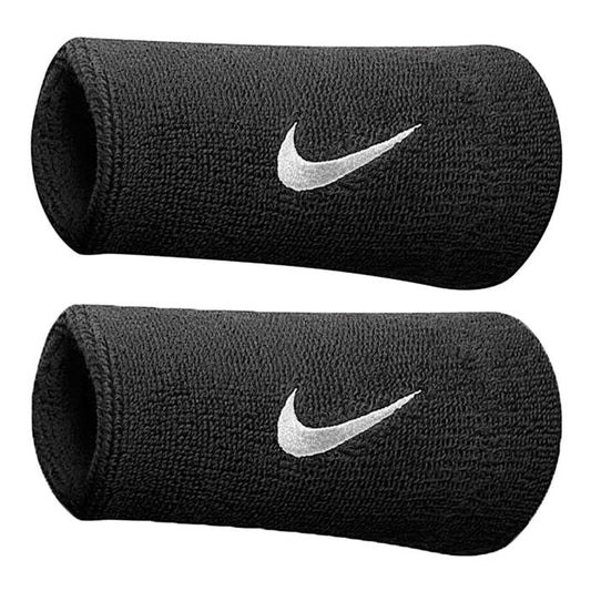SWOOSH DW WRISTBANDS BK/WH polsini tennis nero NNN05010OS