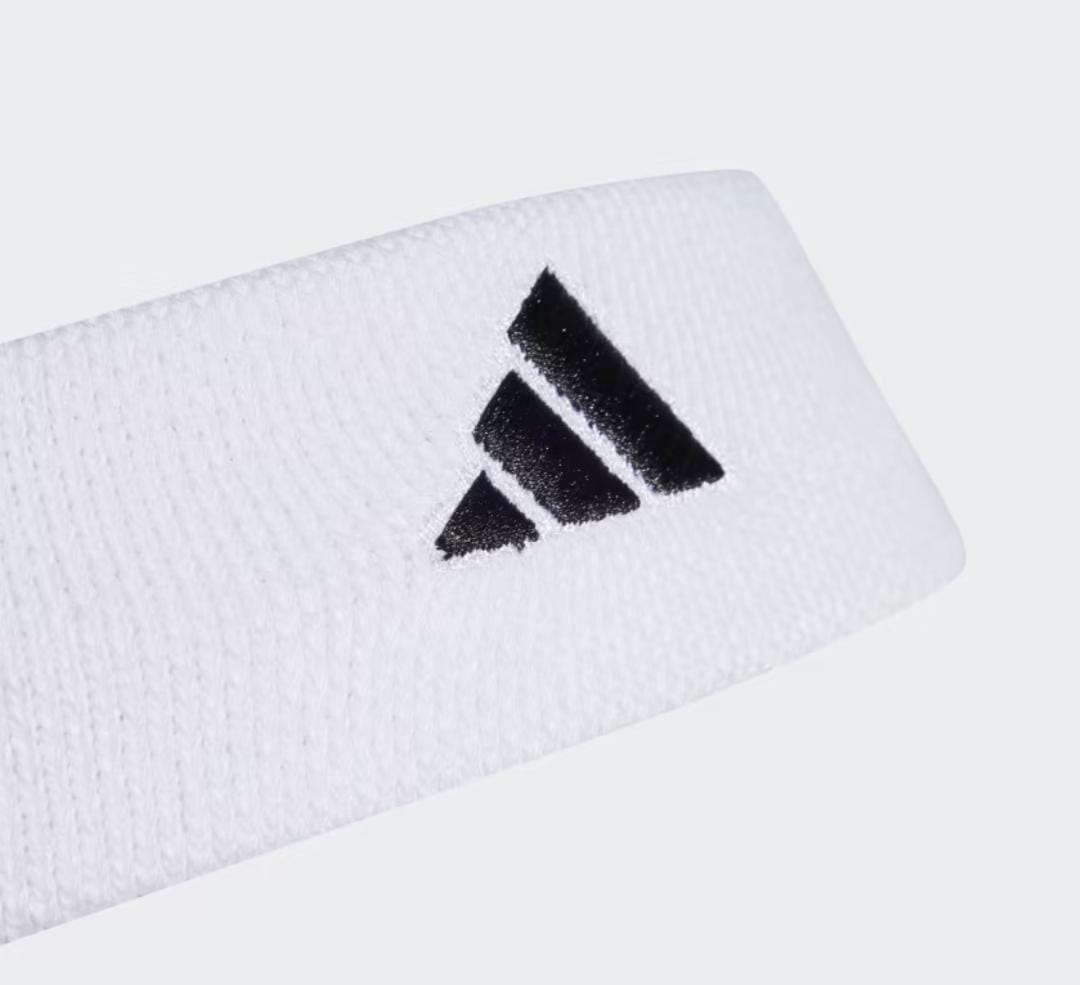 TENNIS HEADBAND WHITE/BLACK HT3908