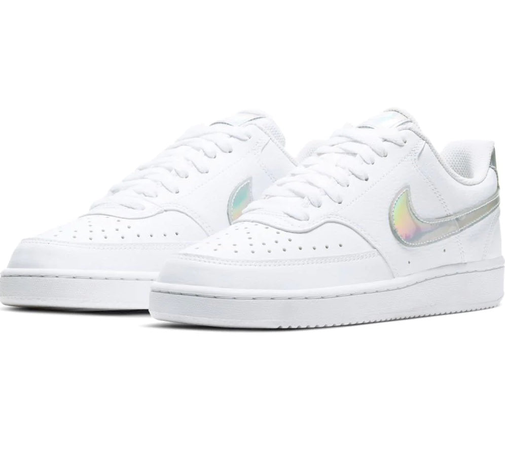 Nike Court Vision Low WHITE/MULTI-COLOR-BLACK sneakers pelle donna bianco/cangiante CW5596-100