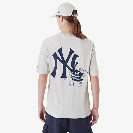 NEE MLB FOOD GRAPHIC OS TEE NEYYAN  STNNVY LIGHT BEIGE 60435533