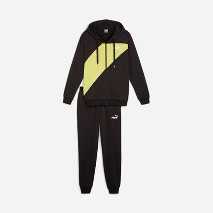 PUM PUMA POWER TRACKSUIT TR BLACK-LIME SHEEN 679730-51