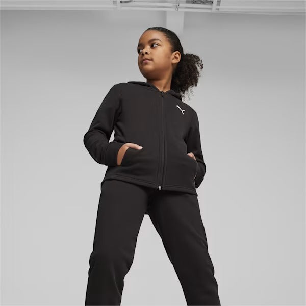 PUM HOODED SWEAT SUIT TR CL G BLACK 673586-01