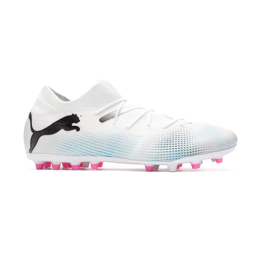 PUMA FUTURE 7 MATCH MG WHITE-BLACK-POISON PINK 107719-01