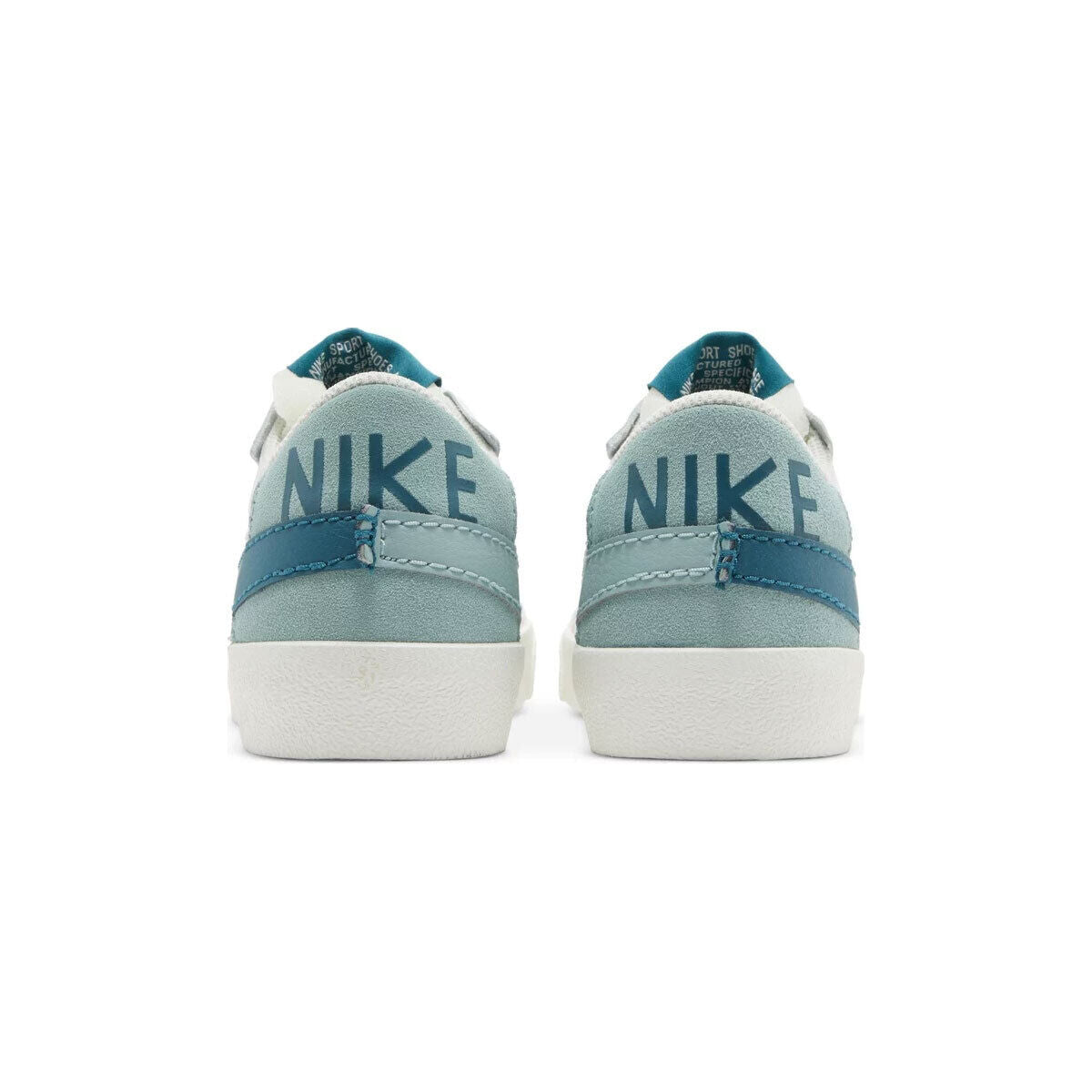 DQ1470-106 Nike Blazer Low '77 Jumbo SUMMIT WHITE/GEODE TEAL-SEA GLASS
