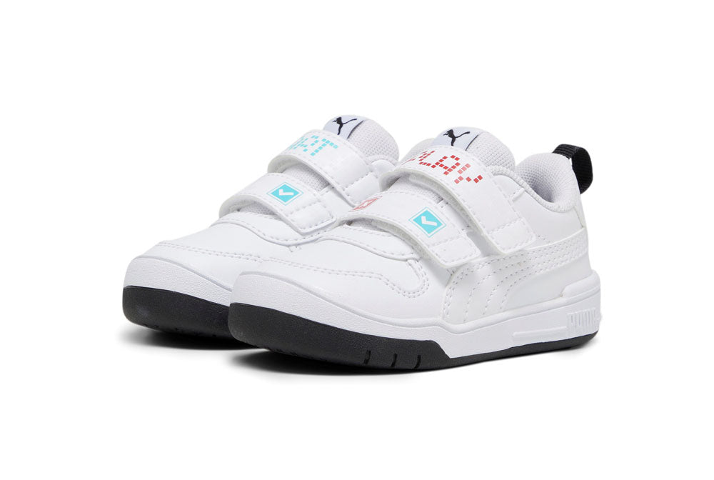 392560-01 Puma Multiflex SL Let's Play V Inf White- White-For All Time Red