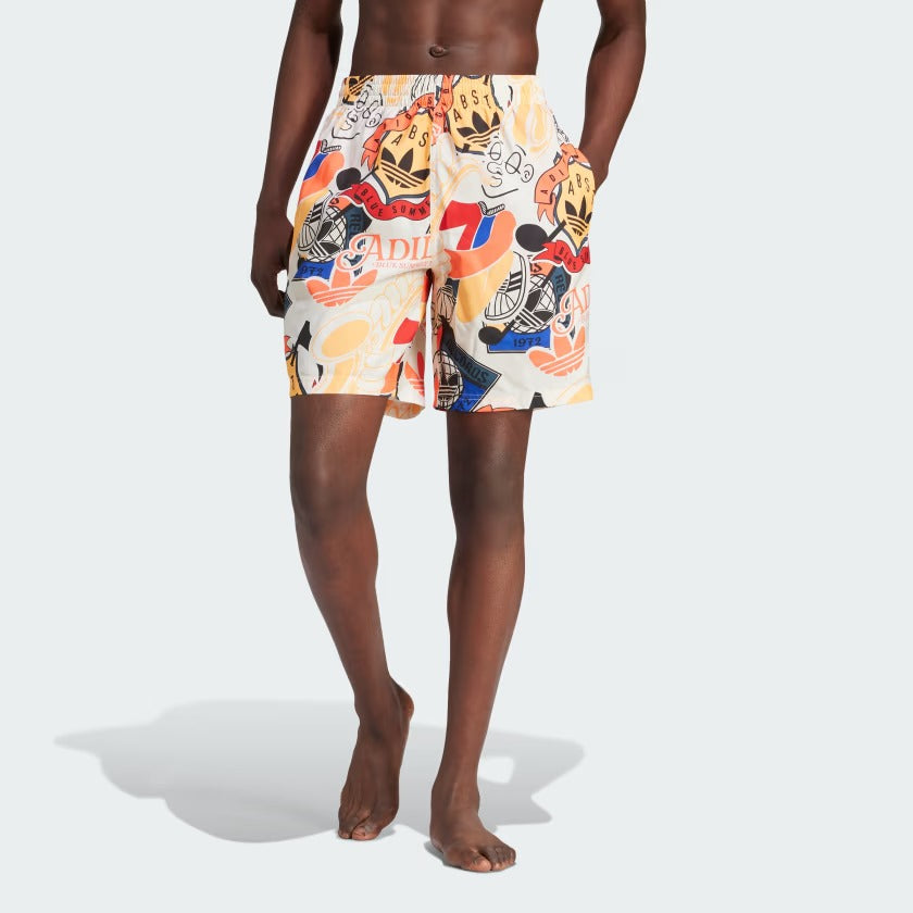 ADIDAS LEISURE SWIMSHR OWHITE/FLAORA IT8636