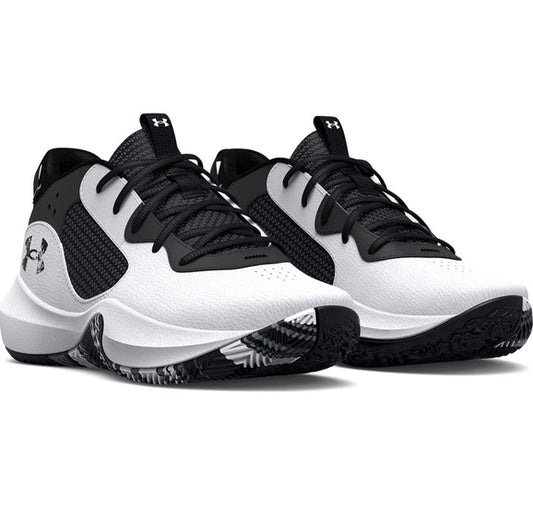 UNDER ARMOUR UA PS LOCKDOWN 6 BLACK scarpe basket bambini bianco/nero 3025618-101