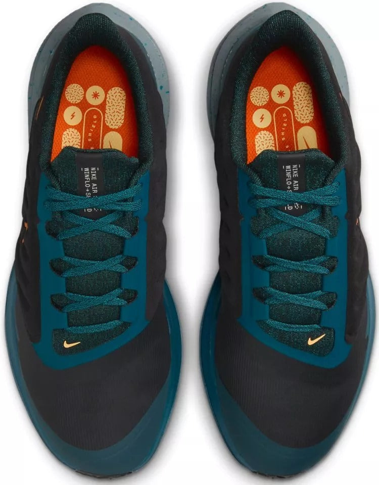 Nike Winflo 9 Shield BLACK/SAFETY ORANGE-GEODE TEAL DM1106-002