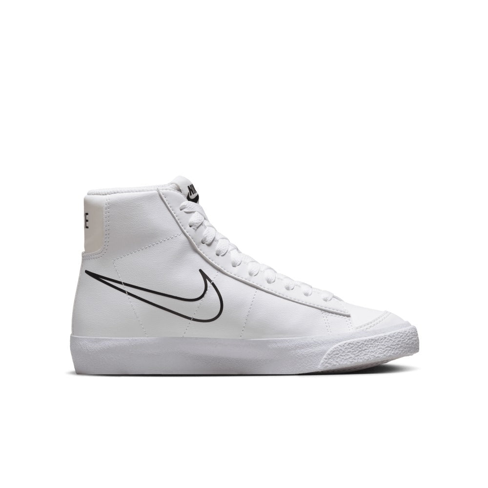 NIKE BLAZER MID NN GS WHITE/BLACK-BRIGHT MANDARIN-MEDIUM ASH FN7788-100