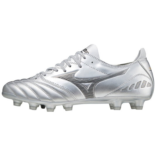 Mizuno MORELIA NEO III PRO scarpe da calcio professionali puntale in canguro argento P1GA218303