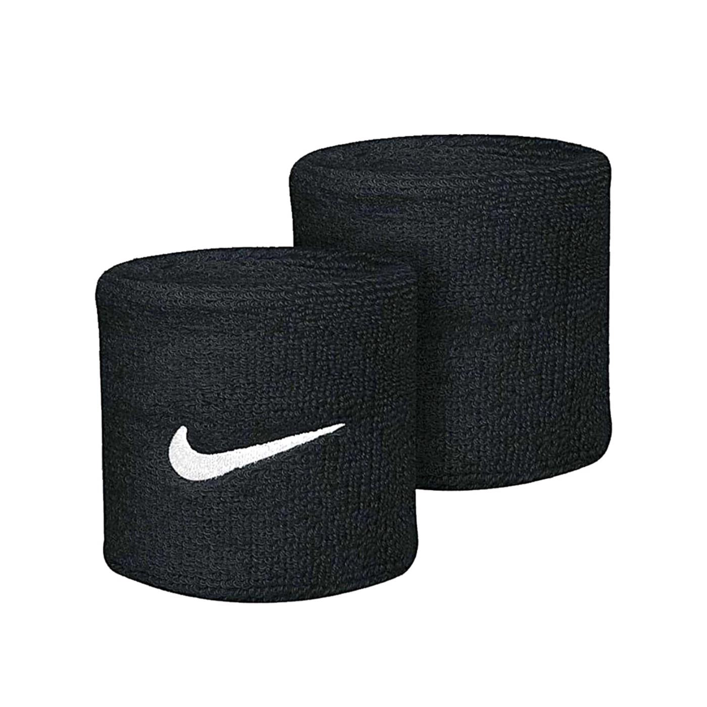 SWOOSH WRISTBANDS BK/WH polsini tennis nero NNN04010OS