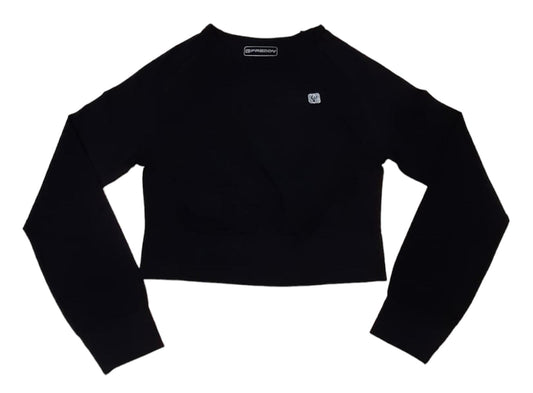 F3WSFT3-N FRE T-SHIRT MANICA LUNGA NERO