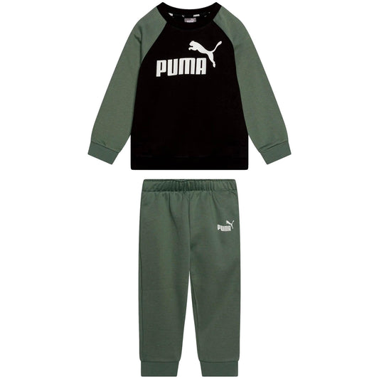 846143-44 Minicats ESS Raglan Jogger FL Eucalyptus