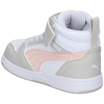 396542-04 Puma Rebound V6 Mid AC+ Inf White-Frosty Pink-Sedate Gray