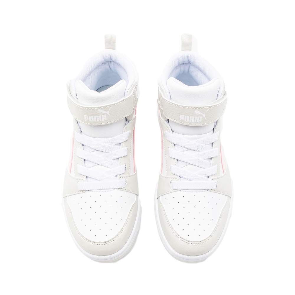 393832-04 Puma Rebound V6 Mid AC+ PS White-Frosty Pink-Sedate Gray
