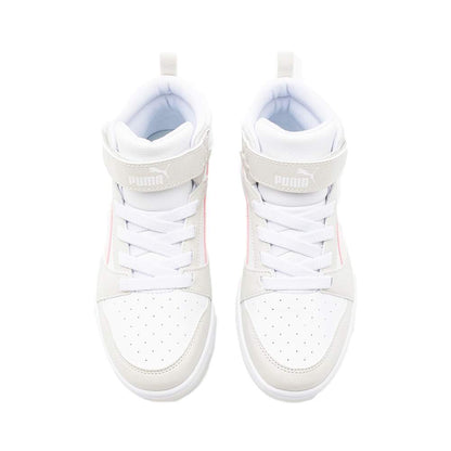 393832-04 Puma Rebound V6 Mid AC+ PS White-Frosty Pink-Sedate Gray