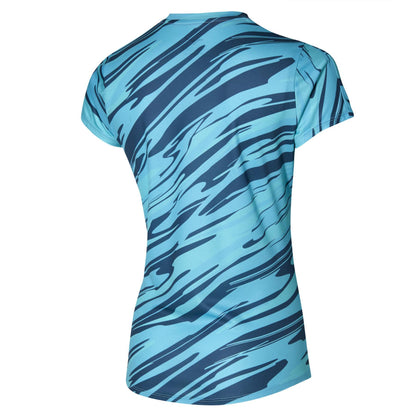 MIZUNO CORE IMPULSE GRAPHIC TEE W MAUI BLUE J2GAA20829