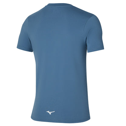 MIZUNO ATHLETIC RB TEE CHINA BLUE K2GAA00121