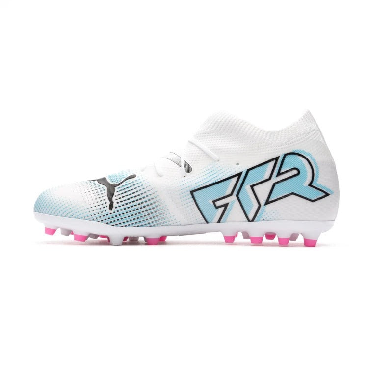 PUMA FUTURE 7 MATCH MG JR WHITE-BLACK-POISON PINK 107730-01