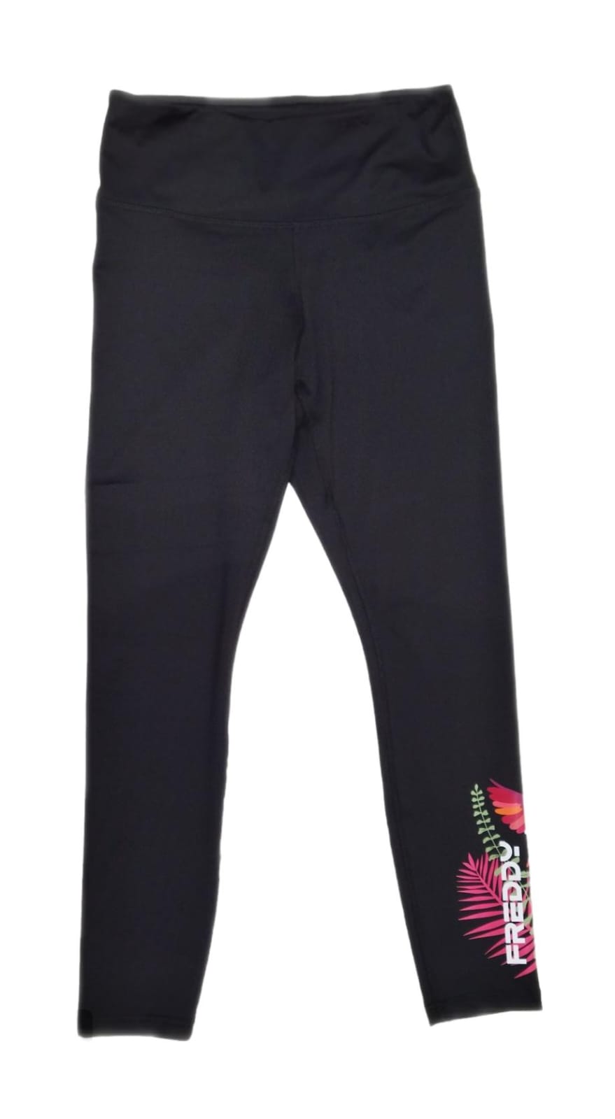 SF5HS406-NTROP4 FRE PANTALONE 7/8 BLACK-TROPICAL ALLOVER