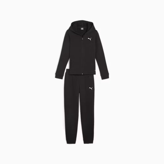 PUM HOODED SWEAT SUIT TR CL G BLACK 673586-01