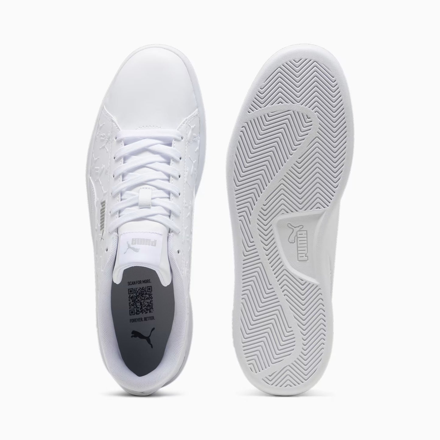 PUM PUMA SMASH 3.0 SUPERLOGO WHITE-SMOKEY GRAY 395090-02