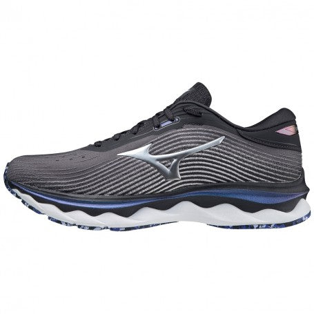 Mizuno WAVE SKY 5 scarpe running corsa uomo grigio/argento J1GC210204