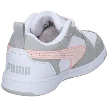 393835-07 Puma Rebound V6 Lo AC Inf White-Frosty Pink-Ash Gray