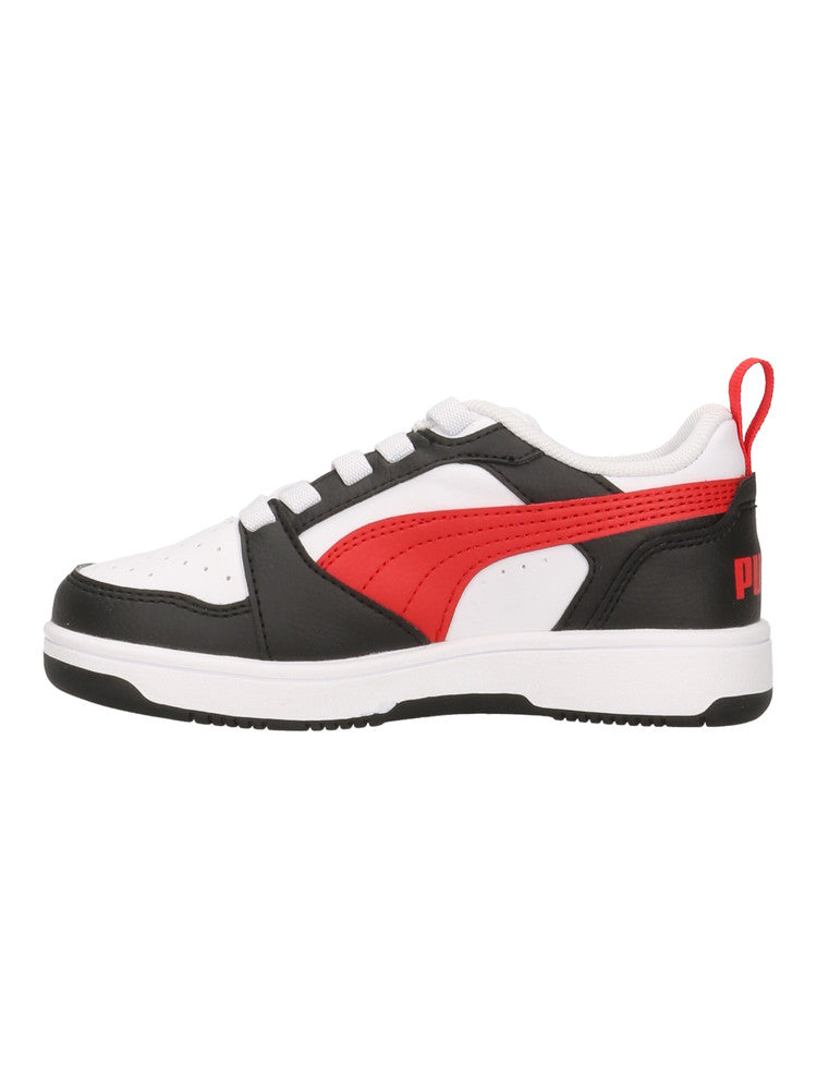 396742-04 Puma Rebound V6 Lo AC PS White-For All Time Red- Black