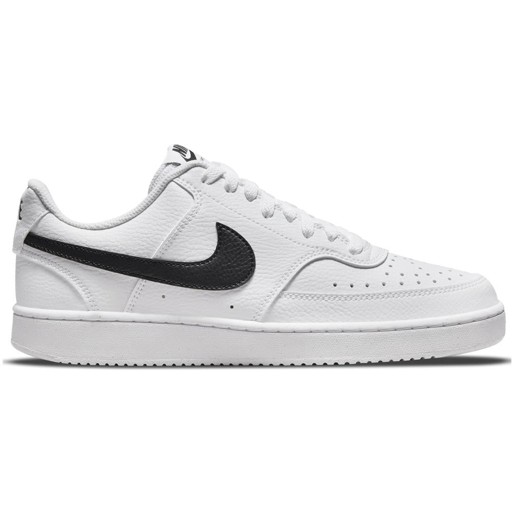 Nike Court Vision Low Next Nature WHITE/BLACK-WHITE scarpe in pelle donna unisex bianco/nero DH3158-101
